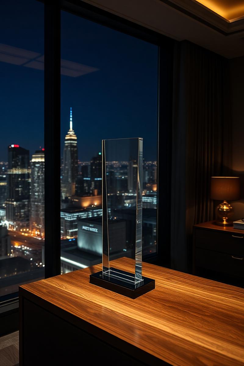 Portrait award in penthouse office